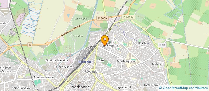 localisation de l'entreprise MONSIEUR MARC DREVON à NARBONNE