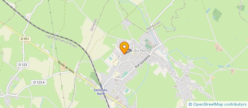 localisation de l'entreprise MONSIEUR MARC DRUART à SAINS-DU-NORD