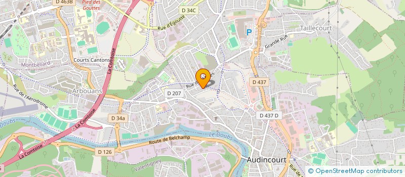 localisation de l'entreprise MONSIEUR MARC DUBAIL à AUDINCOURT