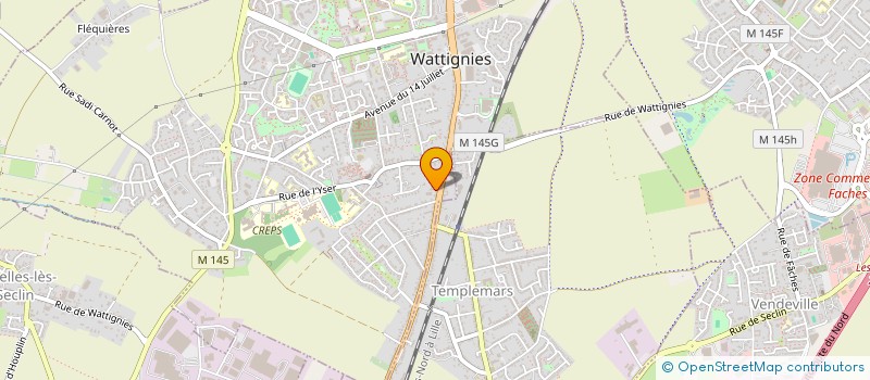 localisation de l'entreprise MONSIEUR MARC DUBORD à WATTIGNIES