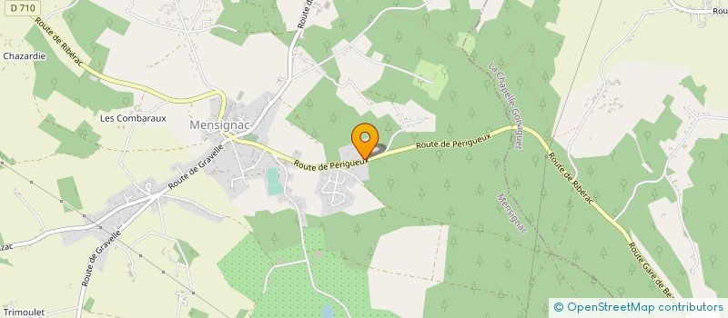 localisation de l'entreprise MONSIEUR MARC DUBOUE  MENSIGNAC