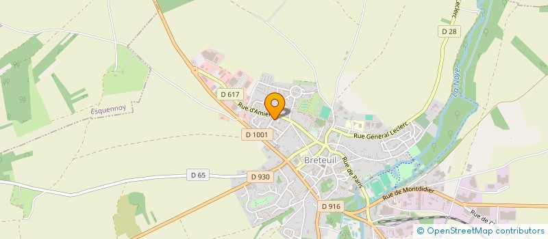 localisation de l'entreprise MONSIEUR MARC DUBREUIL à BRETEUIL