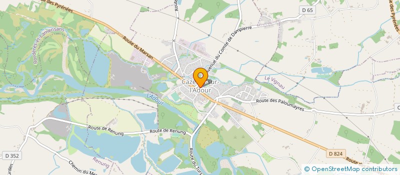 localisation de l'entreprise MONSIEUR MARC DUCOURNAU  CAZERES-SUR-L ADOUR