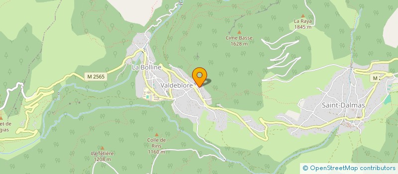 localisation de l'entreprise MONSIEUR MARC DUCREZ  VALDEBLORE