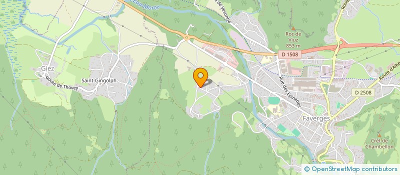 localisation de l'entreprise MONSIEUR MARC DUFOURNET  FAVERGES-SEYTHENEX