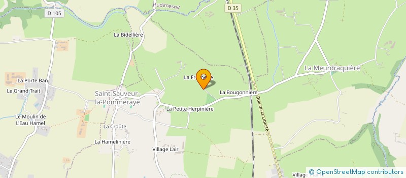 localisation de l'entreprise MONSIEUR MARC DUGUE à SAINT-SAUVEUR-LA-POMMERAYE