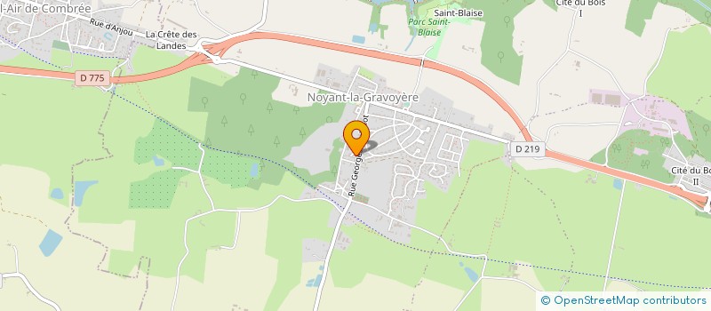 localisation de l'entreprise MONSIEUR MARC DUMAS  SEGRE-EN-ANJOU BLEU