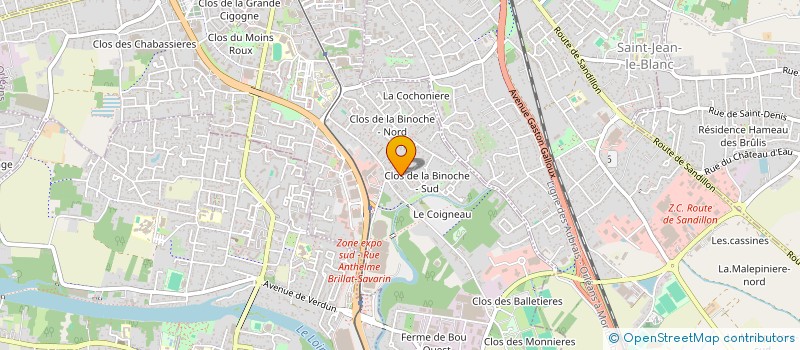 localisation de l'entreprise MONSIEUR MARC DUMAS à ORLEANS