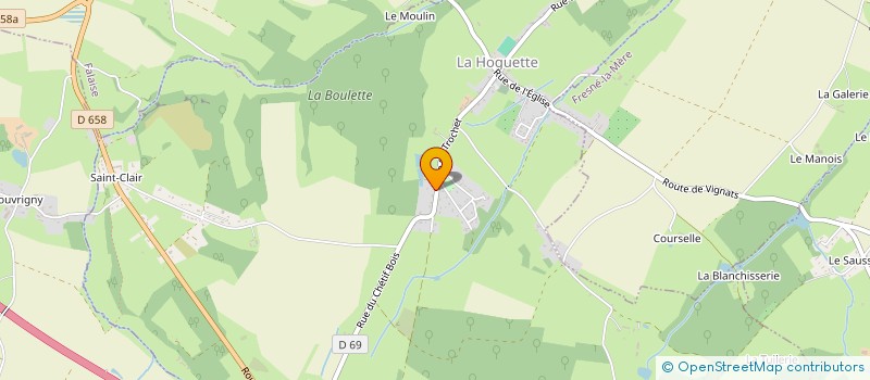 localisation de l'entreprise MONSIEUR MARC DUMONT  LA HOGUETTE