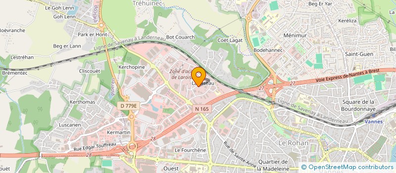 localisation de l'entreprise MONSIEUR MARC DUMONT LECOAT  VANNES