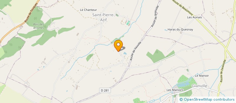 localisation de l'entreprise MONSIEUR MARC DUNEVEU  GLANVILLE