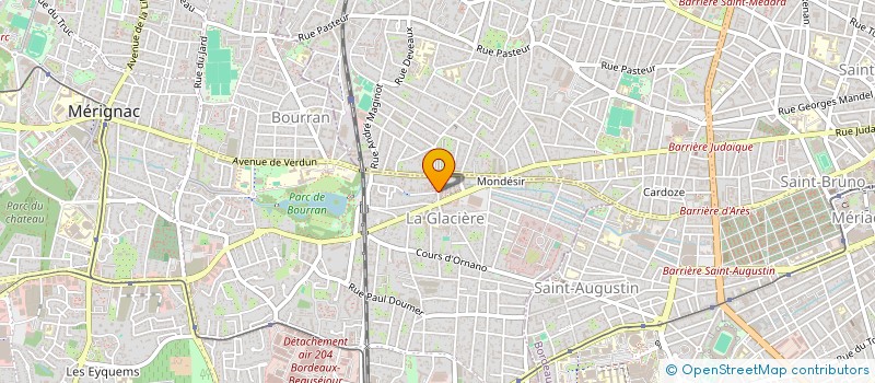 localisation de l'entreprise MONSIEUR MARC DUPAIN  MERIGNAC