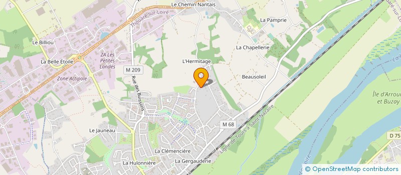 localisation de l'entreprise MONSIEUR MARC DUPE à THOUARE-SUR-LOIRE