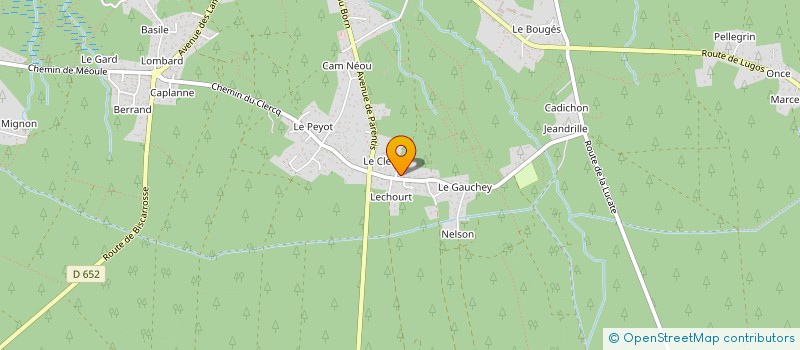 localisation de l'entreprise MONSIEUR MARC DUREAU  SANGUINET