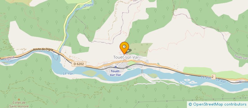 localisation de l'entreprise MONSIEUR MARC DUTHE  TOUET-SUR-VAR