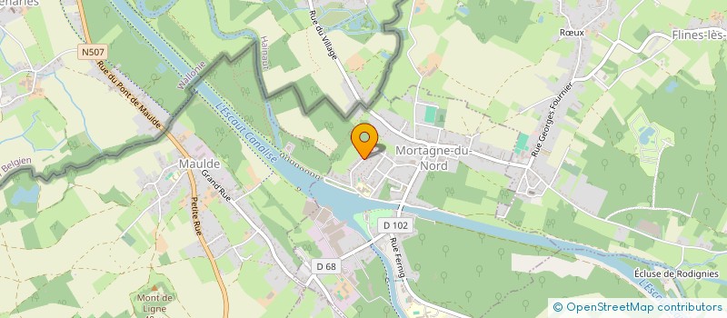 localisation de l'entreprise MONSIEUR MARC DUTILLIEUX  MORTAGNE-DU-NORD