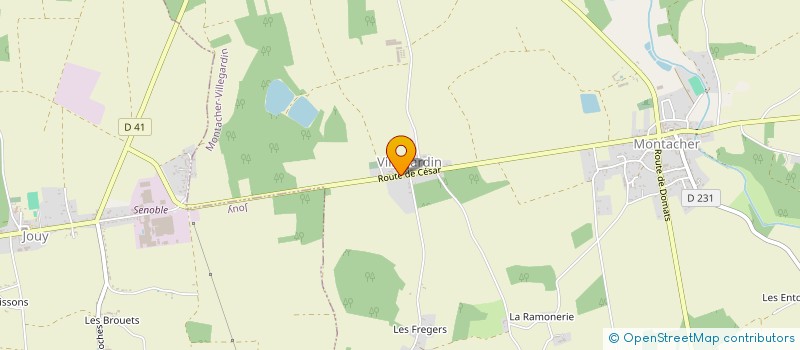 localisation de l'entreprise MONSIEUR MARC DUVAL  MONTACHER-VILLEGARDIN