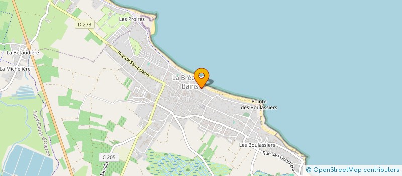 localisation de l'entreprise MONSIEUR MARC ELOI  LA BREE-LES-BAINS