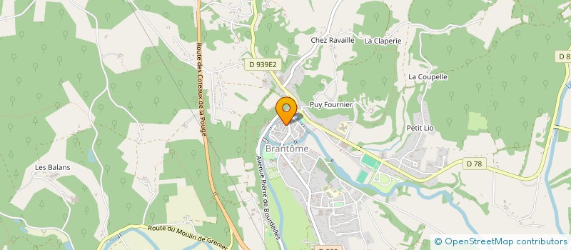 localisation de l'entreprise MONSIEUR MARC ELYSEE  BRANTOME EN PERIGORD