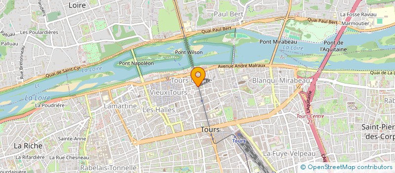 localisation de l'entreprise MONSIEUR MARC EMMANUEL RAYMOND  TOURS