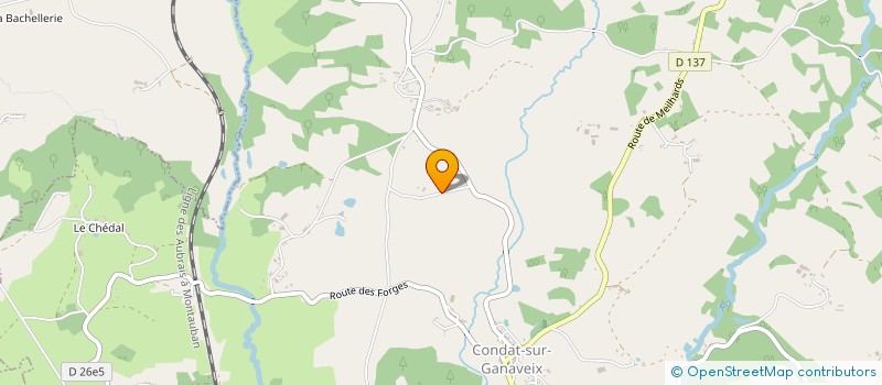 localisation de l'entreprise MONSIEUR MARC ENSARGUEIX  CONDAT-SUR-GANAVEIX