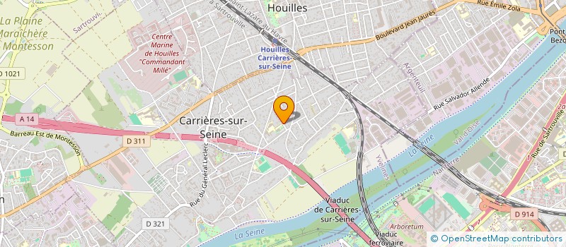 localisation de l'entreprise MONSIEUR MARC-ERIC LEBRUN  CARRIERES-SUR-SEINE