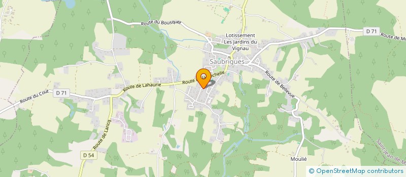 localisation de l'entreprise MONSIEUR MARC ETIENNE JORDY à SAUBRIGUES
