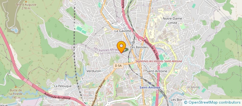 localisation de l'entreprise MONSIEUR MARC EVANS à LES PENNES-MIRABEAU