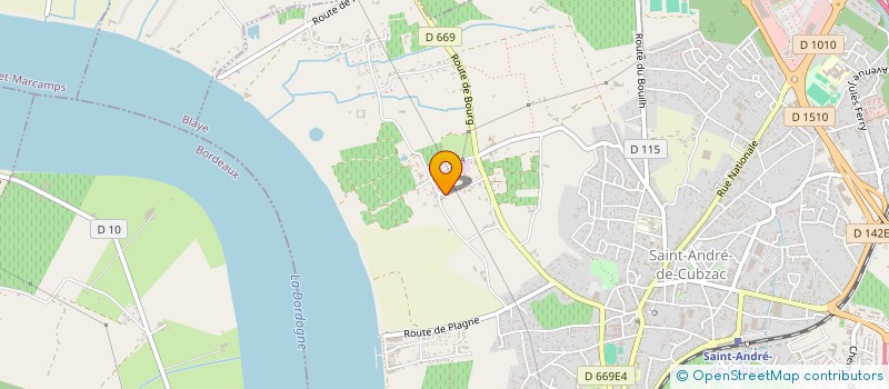 localisation de l'entreprise MONSIEUR MARC EYQUEM  SAINT-ANDRE-DE-CUBZAC