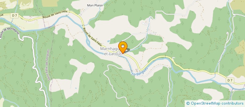 localisation de l'entreprise MONSIEUR MARC FABREGUETTES  CORNUS