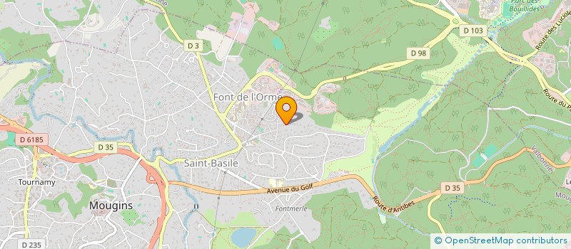 localisation de l'entreprise MONSIEUR MARC FARINA à MOUGINS