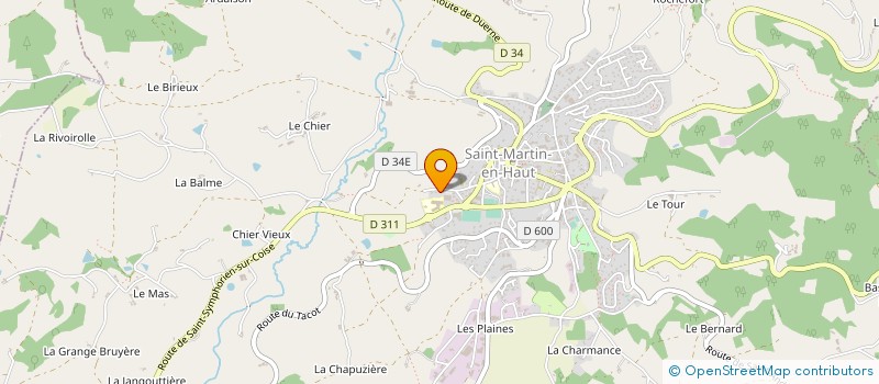 localisation de l'entreprise MONSIEUR MARC FERLAY  DUERNE