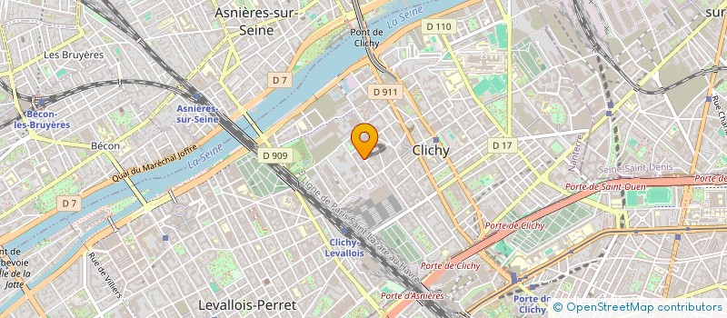 localisation de l'entreprise MONSIEUR MARC FERNANDEZ à CLICHY