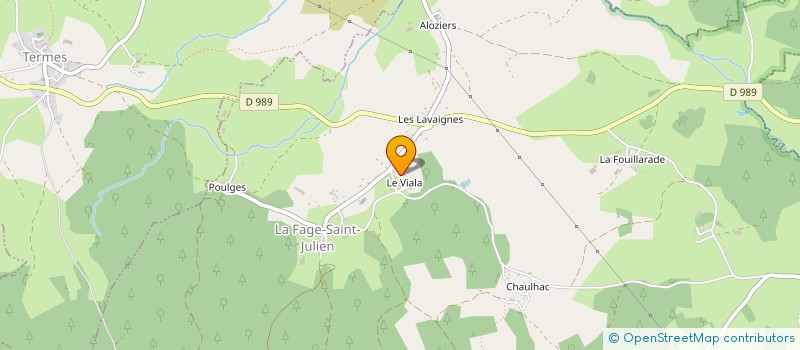 localisation de l'entreprise MONSIEUR MARC FERRA  LA FAGE-SAINT-JULIEN