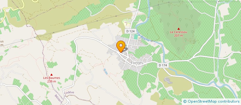 localisation de l'entreprise MONSIEUR MARC FERRET  FONTES