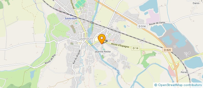 localisation de l'entreprise MONSIEUR MARC FERRY à SAVERDUN