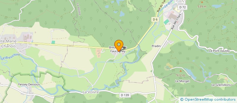 localisation de l'entreprise MONSIEUR MARC FEUVRIER  LA VOIVRE