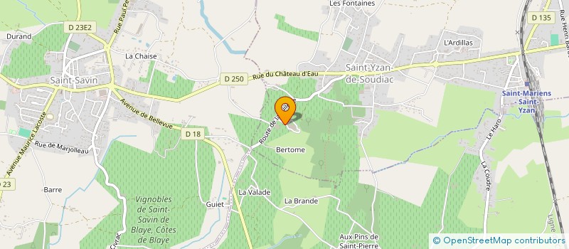 localisation de l'entreprise MONSIEUR MARC FILLON  SAINT-YZAN-DE-SOUDIAC