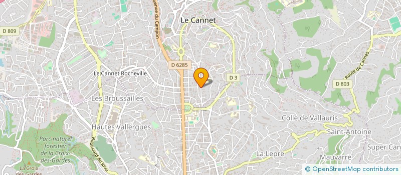 localisation de l'entreprise MONSIEUR MARC FINIDORI à LE CANNET