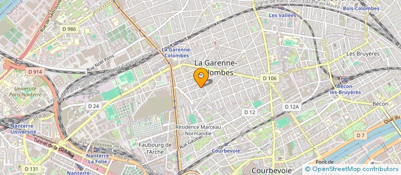 localisation de l'entreprise MONSIEUR MARC FLORINO à LA GARENNE-COLOMBES