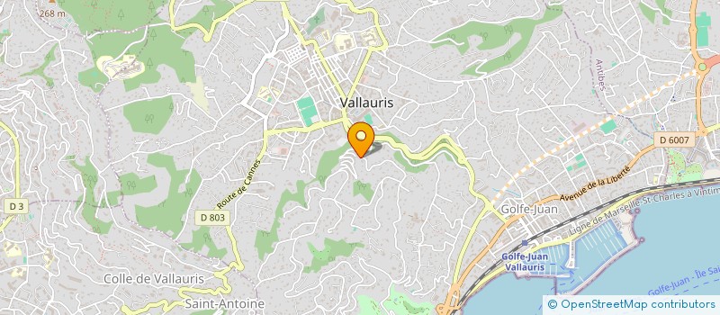 localisation de l'entreprise MONSIEUR MARC FOCONE à VALLAURIS