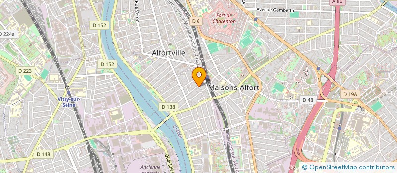 localisation de l'entreprise MONSIEUR MARC FONTAINE  ALFORTVILLE