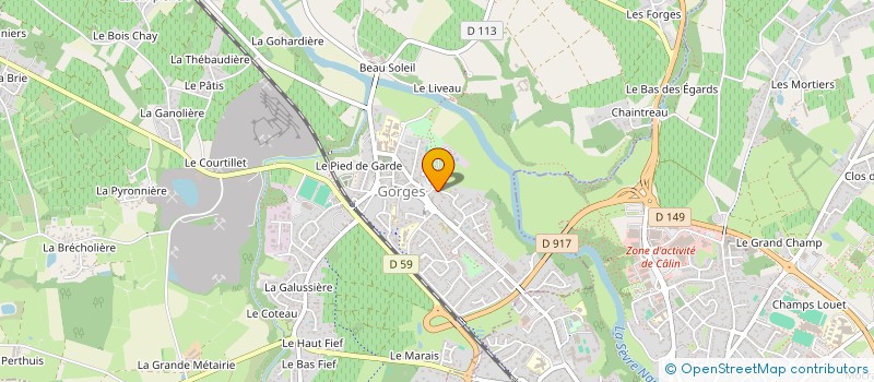 localisation de l'entreprise MONSIEUR MARC FONTENEAU  GORGES