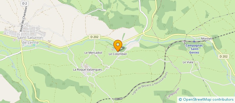 localisation de l'entreprise MONSIEUR MARC FOUCRAS  SAINT-SATURNIN-DE-LENNE