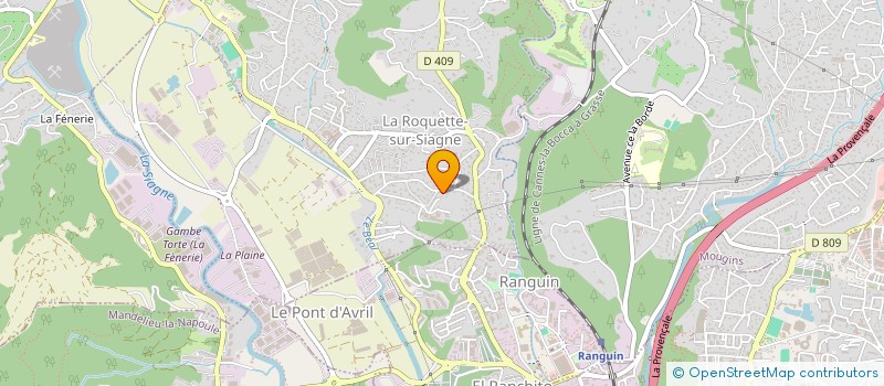 localisation de l'entreprise MONSIEUR MARC FOULON à LA ROQUETTE-SUR-SIAGNE