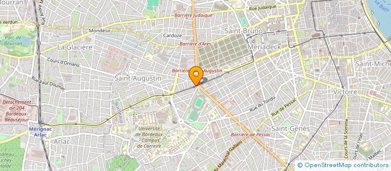 localisation de l'entreprise MONSIEUR MARC FOURCADE  BORDEAUX