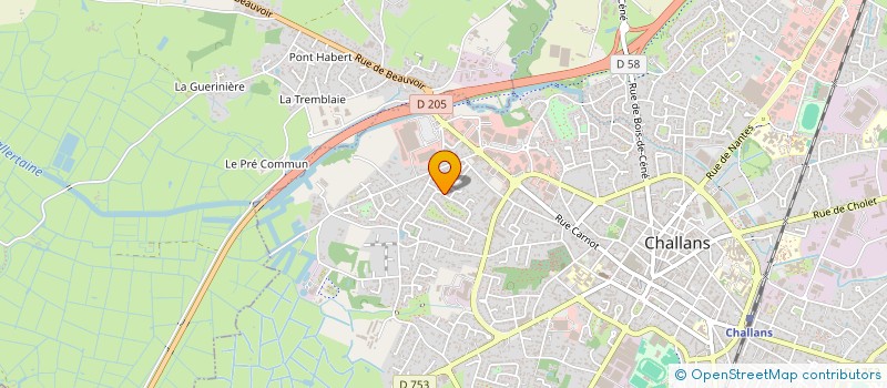 localisation de l'entreprise MONSIEUR MARC FRANCHETEAU à CHALLANS