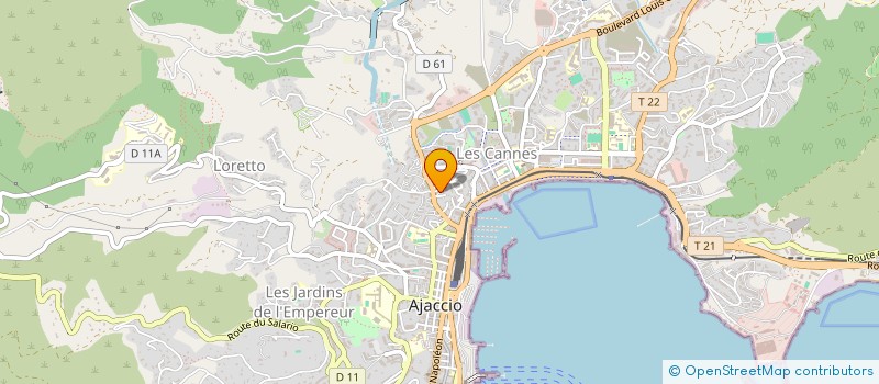 localisation de l'entreprise MONSIEUR MARC-FRANCOIS DE GENTILE à AJACCIO