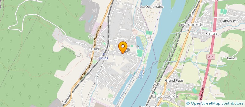 localisation de l'entreprise MONSIEUR MARC FRANCON  CRUAS