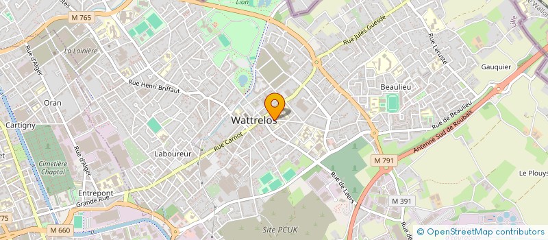 localisation de l'entreprise MONSIEUR MARC FRANKIEWICZ  WATTRELOS